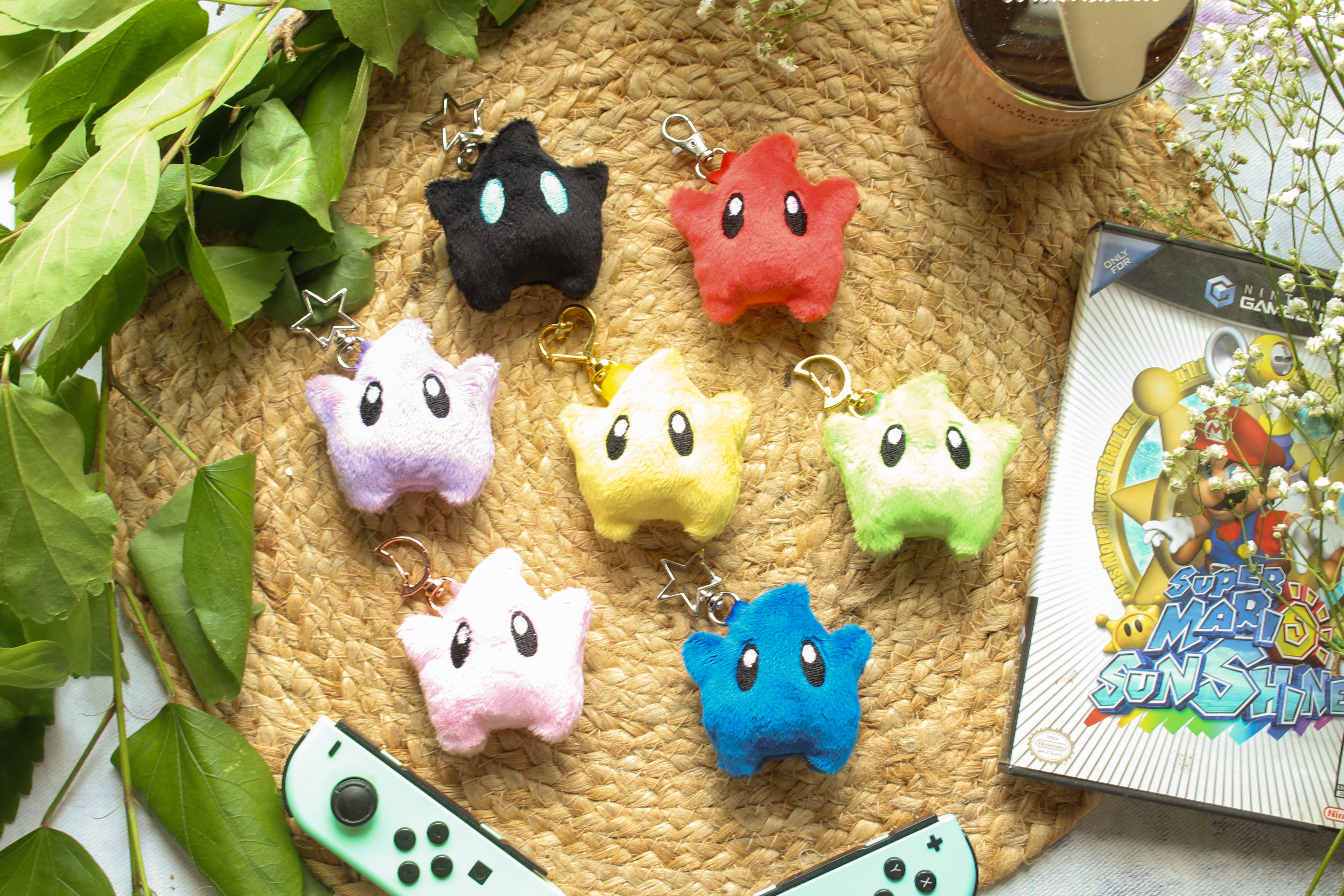 Super Mario Galaxy Luma Plush Keychain | Handmade | Multiple